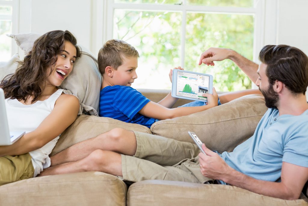 Family Living Room Tablet - Perth Solar Warehouse