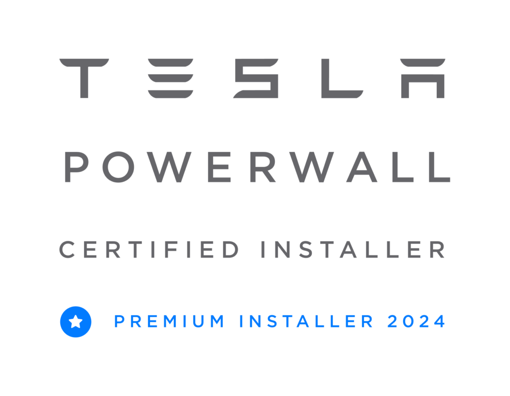 Tesla Powerwall Premium Certified Installer Logo 2024 for Perth Solar Warehouse